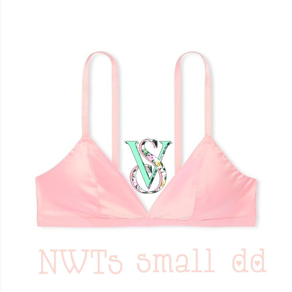 NWTs Victoria's Secret "Tease" Wireless Triangle Bralette in Pink Size: Small DD